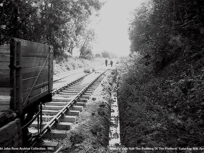 April 16th 1983. Mendip Vale Halt. The building of the platform